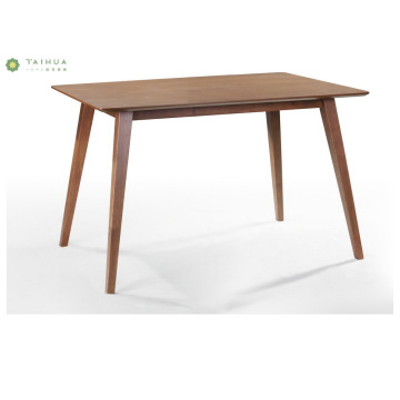 Dark Walnut Wood Simple Design Flatable Dining Table